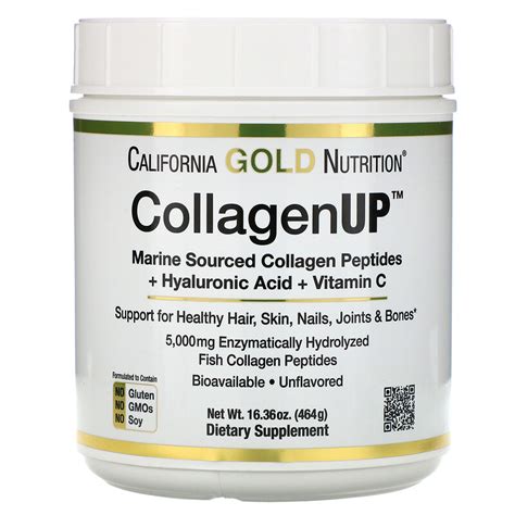 California Gold Nutrition Collagen UP 5000 464 грамма морской ...