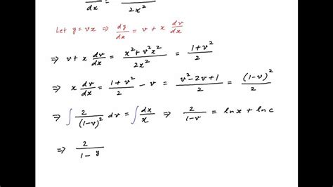 Solve The Differential Equation Dy Dx Square X Square Y