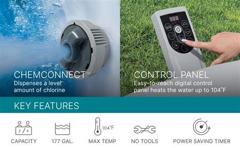 SaluSpa Barbuda UltraFit AirJet Inflatable Hot Tub 2 4 Person