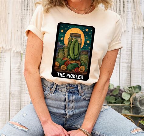 Tarot Card The Pickles Shirt For Pickle Lovers Funny Pickle Etsy