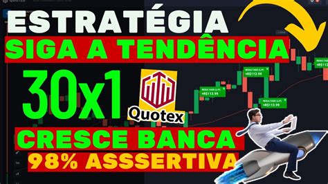 QUOTEX ESTRATÉGIA SIGA A TENDÊNCIA EM M1DOBRA BANCA PEQUENA