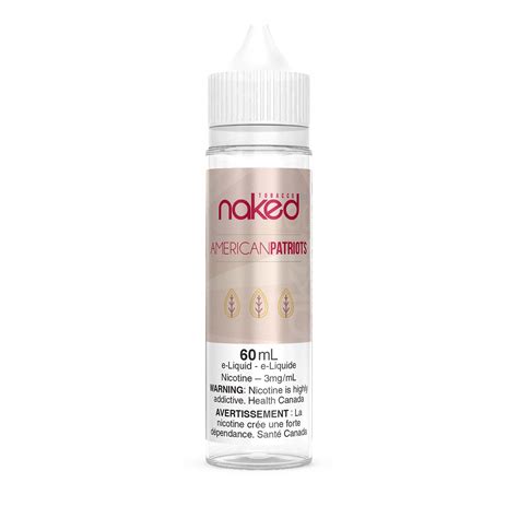 American Patriot Naked 100 E Liquid 60mL Freebase VapeLoft