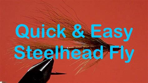 Beginners Fly Tying Series Steelhead Flies A Quick And Easy Method