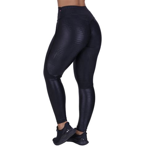 Legging Empina Bumbum Feminina Fitness Cirr Liso C S Alto Orbis Fitness