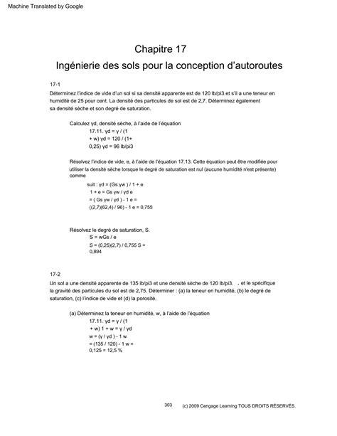 SOLUTION Questions Avec Solutions Sur L Ing Nierie Des Sols Pour La