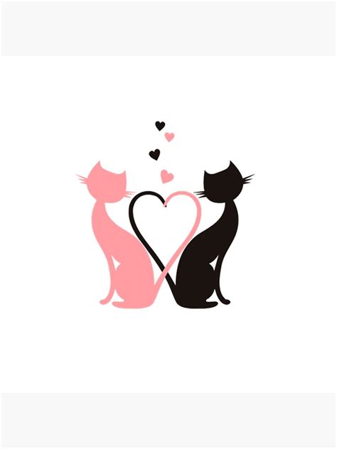 The Love Cats Poster For Sale By Vitalia Redbubble