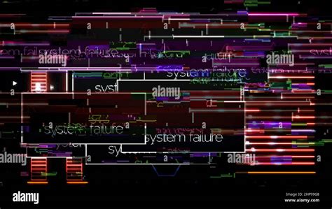 Program on the computer screen interrupted by system failure message ...