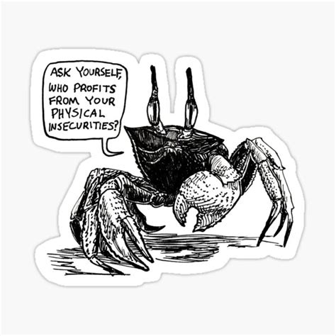 Crab Sticker For Sale By Pillarsalt Redbubble