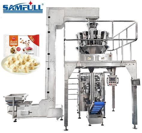 Samfull Automatic Vffs Vertical Form Fill Seal Frozen Croquettes Fish