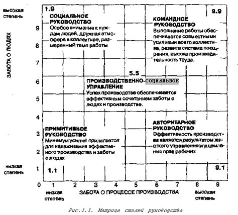 1.4.3. Матрица стилей руководства