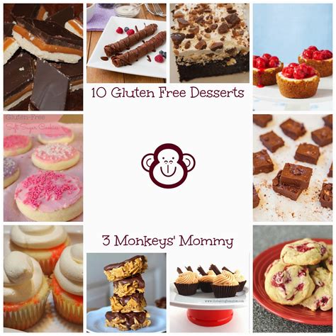 3 Monkeys' Mommy: 10 Gluten-Free Desserts {Perfect Pins}