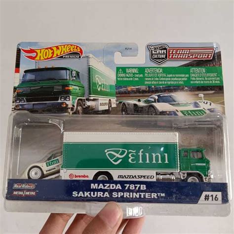Hot Wheels Premium Team Transport MAZDA 787B SAKURA SPRINTER Efini787 B Mazdaspeed Shopee Malaysia