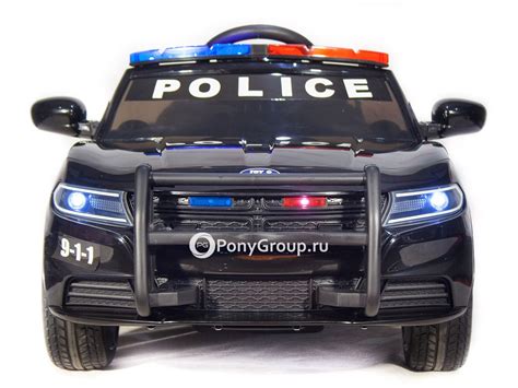 Детский электромобиль Dodge Police JC 666 Б007ОС с резиновыми колесами ...