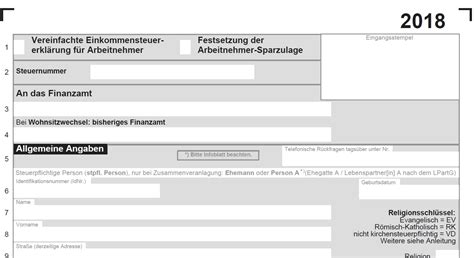 Finanzamt Formulare N - Deutsche Form