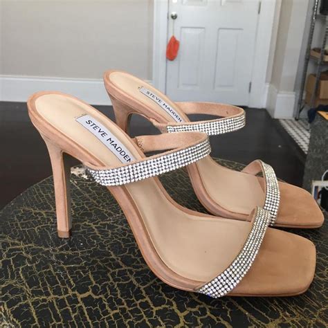Stone Suede Nude Steven Madden Heels Never Depop