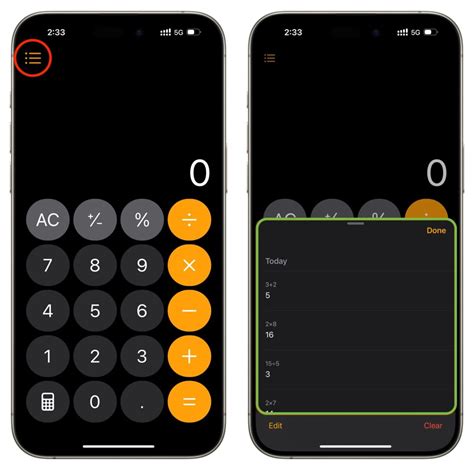 how to see calculator history on mac