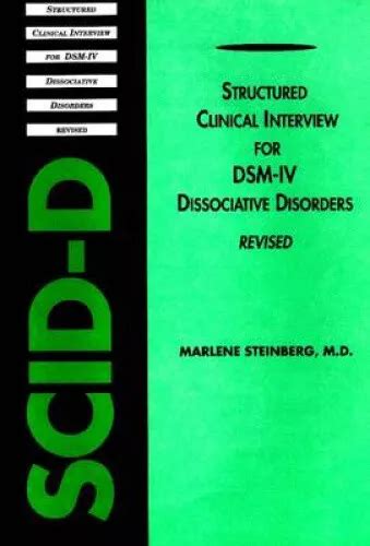 Structured Clinical Interview For Dsm Iv