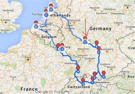 perfect european road trip route  countries   days follow