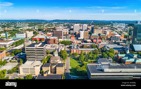 Knoxville Tennessee Tn Downtown Skyline Aerial Stock Photo Alamy