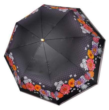 Зонт женский суперавтомат, 3 сложения, эспонж, L 3824. ТРИ СЛОНА