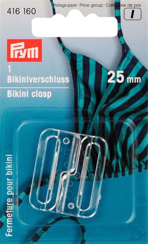 Prym Bikini Haken Bikini Verschlüsse Kunststoff Transparent 25mm 1 Satz Ritohobby de