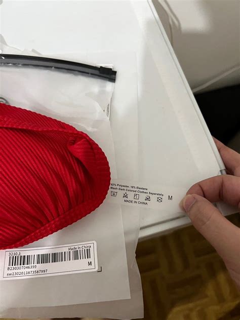 Rib Triangle Bikini Top LP POSTED On Carousell