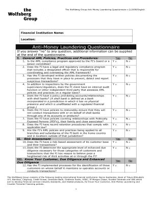 Quick Reference Guide To Bsaaml Risk Assessment