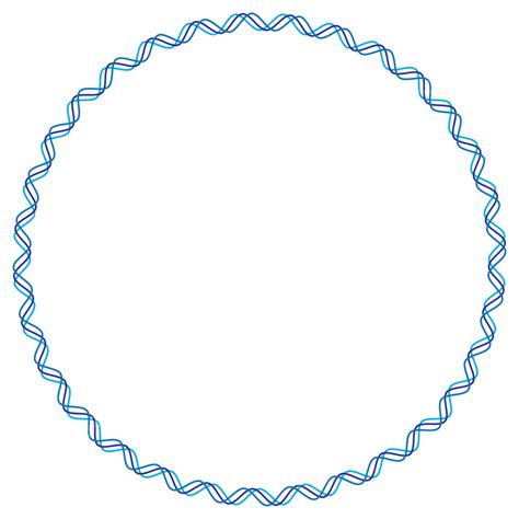 Marco De Círculo De Onda De Curva Azul Vector Png Circulo Azul