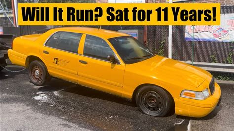 Barn Find Nyc Taxi Ford Crown Victoria Long Wheelbase Rescue Sat For