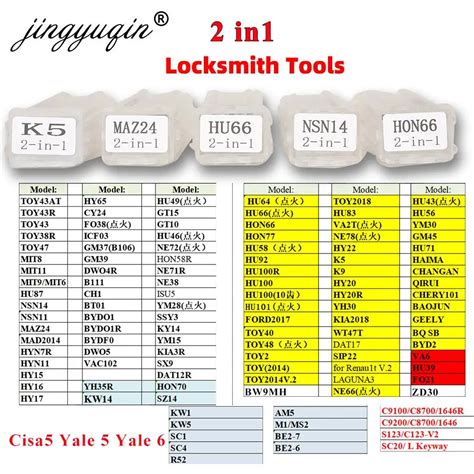 Original LISHI Locksmith 2 In 1 Tools HU136 HU134 HON41 HU58 HU64 HU66