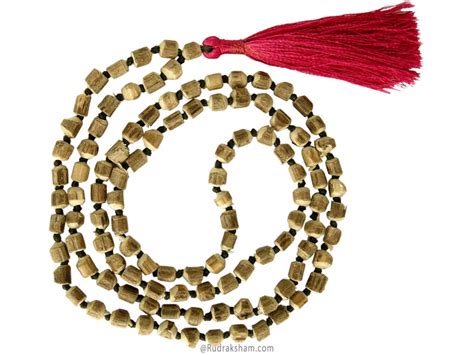 Black Tulsi Tulasi Mala Basil Seeds Mala Undyed Natural Holy Tulasi