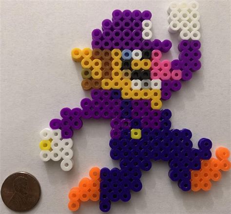 Waluigi Super Mario Mini Bead Sprite Perler Artkal Pixel Art Retro Porn Sex Picture