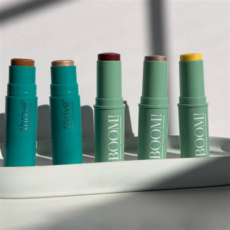 The Boomstick Trio vs. Thrive Triple Threat Color Stick: The Makeup