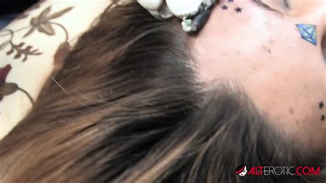 Amina Sky Gets A Face Tattoo While Completely Nude