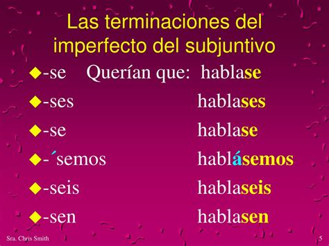 Ppt El Imperfecto Del Subjuntivo Powerpoint Presentation Free