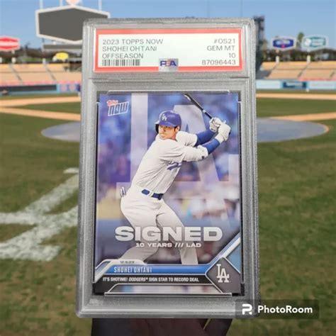 SHOHEI OHTANI 2023 MLB Topps Now OS 21 Los Angeles Dodgers PSA 10