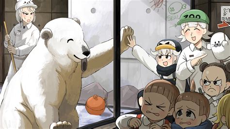 penguin keeper, seal keeper, polar bear keeper, survey girl, penguin
