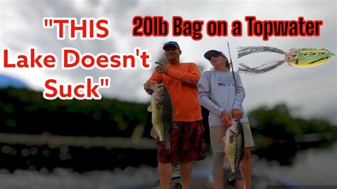 THIS LAKE IS MISSOURIS BEST KEPT SECRET 20lb Bag Of TOPWATER BASS