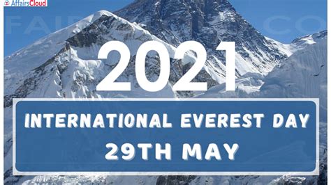 International Everest Day 2021 May 29