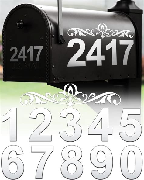 Amazon Mailbox Numbers Reflective Mailbox Numbers For Outside 6