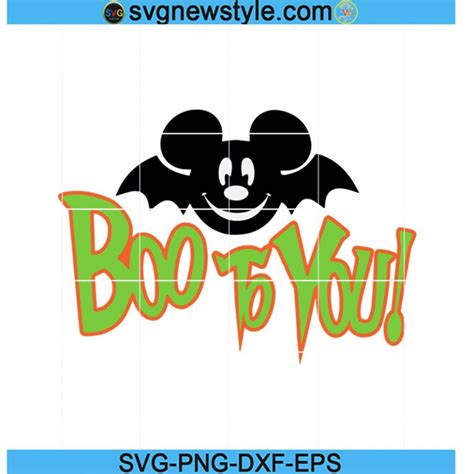 Mickey Mouse Boo To You Svg Mickey Mouse Svg Halloween Svg Spooky