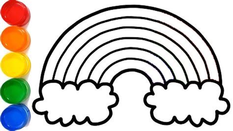 Simple Rainbow Draw Step By Step Drawing A Rainbow For Beginners