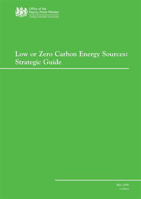 Low or Zero Carbon Energy Sources: Strategic Guide - Planning Portal