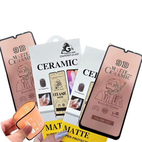 Ceramic Matte Full Tempered Glass For Infinix Hot I I Play Note Smart