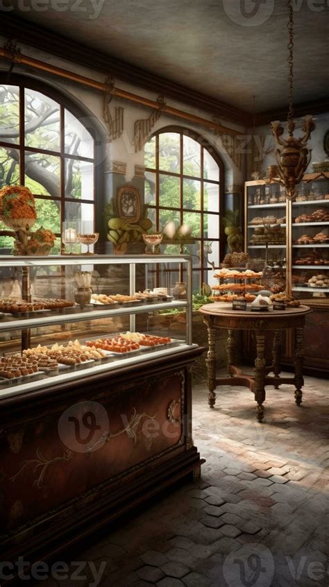 Interior of a pastry shop, Generative AI 31173599 Stock Photo at Vecteezy