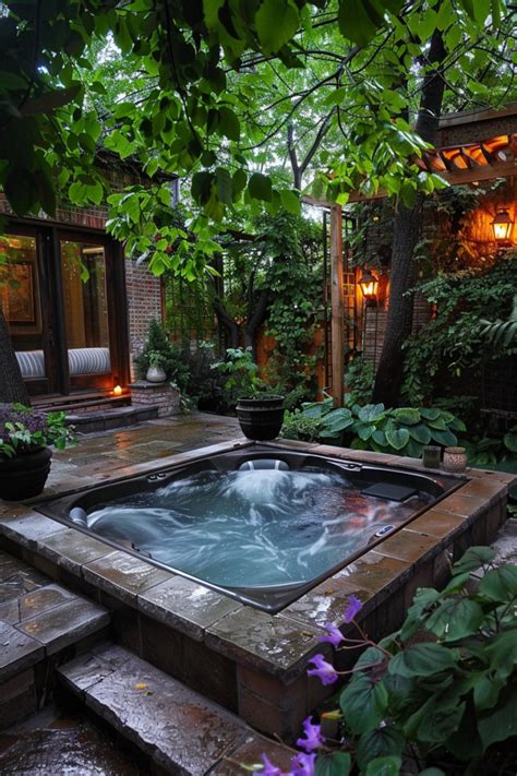 Backyard Hot Tub Ideas Relax And Unwind Quiet Minimal