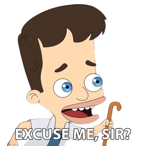 Excuse Me Sir Nick Birch Sticker (Excuse Me Sir Nick Birch Big Mouth ...