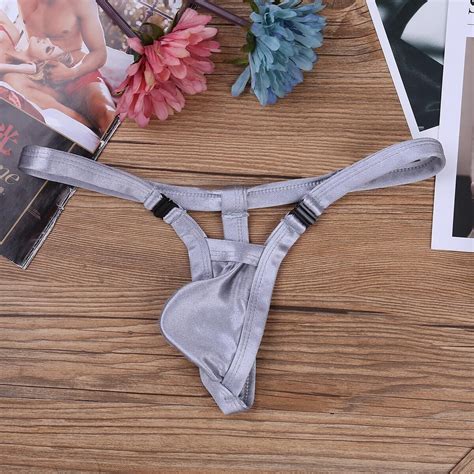 Men Spandex Bulge Pouch Underwear G String Micro Thong Bikini T Back Briefs Ebay