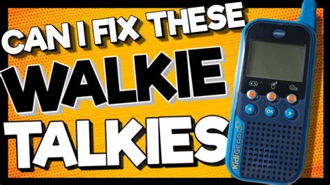Full VTEC Walkie Talkies purchased off Ebay - One isn't working, Can I Fix News