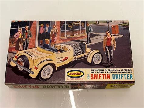 SELTENER 1927 FORD Teile Pick Up Hot Rod Mit Motor Aurora Modellbausatz Von 1963 Boxed EUR 96 07